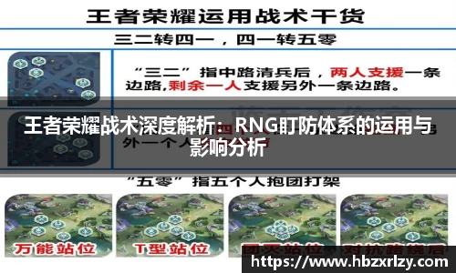 王者荣耀战术深度解析：RNG盯防体系的运用与影响分析